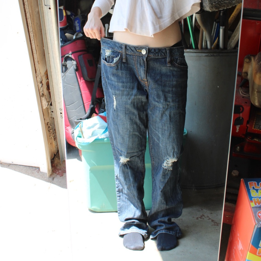 Phat Fashion Silver Label, Blue Jeans w Cat Detail